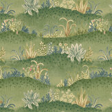 Garden Tapestry Wallpaper - Royal Green - by G P & J Baker