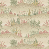 Garden Tapestry Wallpaper - Pink/ Green - by G P & J Baker