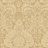 Queen's Damask Wallpaper - Parchment - by G P & J Baker