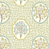Royal Maze Wallpaper - Sage - by G P & J Baker
