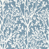 Croft Wallpaper - Denim - by Clarke & Clarke. Click for more details and a description.
