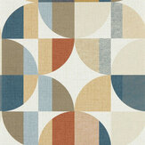 Delauney Wallpaper - Multi - by Clarke & Clarke. Click for more details and a description.
