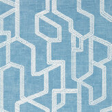 Labyrinth Wallpaper - Denim - by Clarke & Clarke. Click for more details and a description.