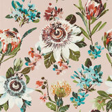 Paradise Wallpaper - Blush - by Clarke & Clarke. Click for more details and a description.