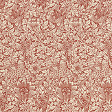 Bird & Anemone Weave Fabric - Rose - by Morris
