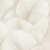 Giant Leaves Wallpaper - Beige - by Galerie
