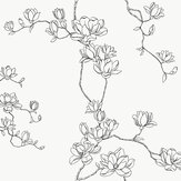 Magnolia Branches Wallpaper - White - by Magnolia Home
