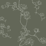 Magnolia Branches Wallpaper - Sage - by Magnolia Home