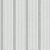 French Linen Stripe Wallpaper - Slate - by Magnolia Home