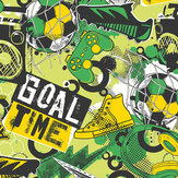 Games Splash Medium Mural - Green Mix - by Origin Murals