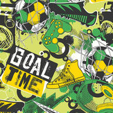 Games Splash Large Mural - Green Mix - by Origin Murals