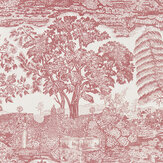 Highgrove Toile  Wallpaper - Madder Rose - by Sanderson. Click for more details and a description.