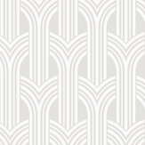 Geometric Arches Wallpaper - Pearl - by NextWall
