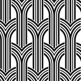 Geometric Arches Wallpaper - Ebony & Lace - by NextWall