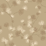 Valentino Pine Wallpaper - Champagne - by Albany
