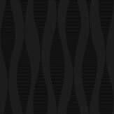 Ikat Ellipse Wallpaper - Jet Black - by NextWall