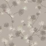 Valentino Pine Wallpaper - Mocha - by Albany