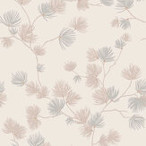 Valentino Pine Wallpaper - Cream - by Albany