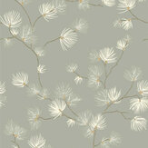 Valentino Pine Wallpaper - Sage - by Albany