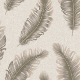 Ciara Feather Wallpaper - Mocha - by Albany