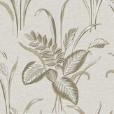 Palma Leaf Wallpaper - Mocha - by Albany