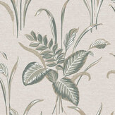 Palma Leaf Wallpaper - Sage - by Albany