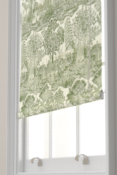 Highgrove Toile Blind - Yew Green - by Sanderson. Click for more details and a description.