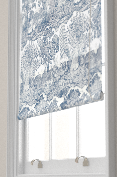 Highgrove Toile Blind - Tetbury Blue - by Sanderson. Click for more details and a description.