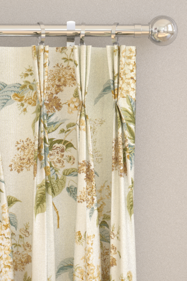 Delphinium & Lilac Curtains - Meadow Moss - by Sanderson. Click for more details and a description.