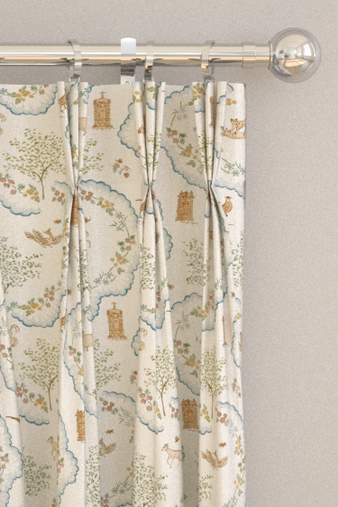 Wildflower Meadow Curtains - Going Green - by Sanderson. Click for more details and a description.