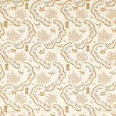 Wildflower Meadow Brocade Fabric - Pearl - by Sanderson