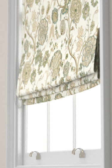 Salisbury Embroidery Blind - Yew Green - by Sanderson. Click for more details and a description.