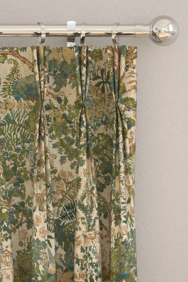 Stumpery Tapestry Curtains - Fern - by Sanderson. Click for more details and a description.