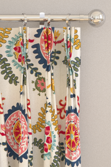 Annabel's Suzani Curtains - Sapphire/ Ruby - by Sanderson. Click for more details and a description.