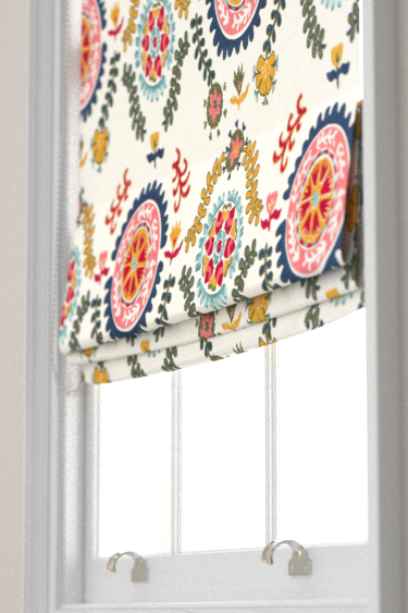 Annabel's Suzani Blind - Sapphire/ Ruby - by Sanderson. Click for more details and a description.