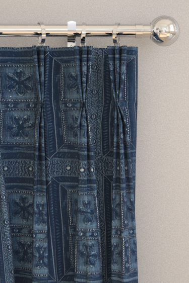 Rideaux Shand Gate - Bleu de Jodhpur - Sanderson. Cliquez pour en savoir plus et lire la description.
