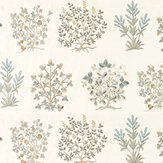 Thyme Walk Fabric - Mineral/ Parchment - by Sanderson