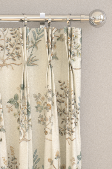 Thyme Walk Curtains - Mineral/ Parchment - by Sanderson. Click for more details and a description.