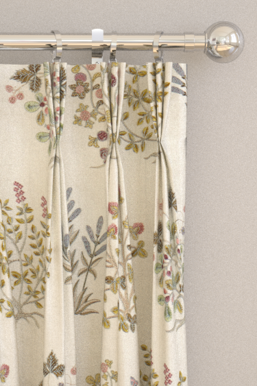 Thyme Walk Curtains - Damson/ Quince - by Sanderson. Click for more details and a description.
