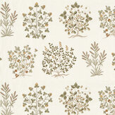 Thyme Walk Fabric - Lichen/ Gooseberry - by Sanderson