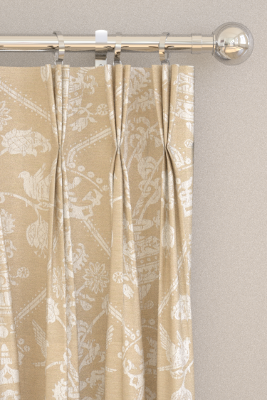 Rideaux Highgrove Damask - Pierre meulière - Sanderson. Cliquez pour en savoir plus et lire la description.