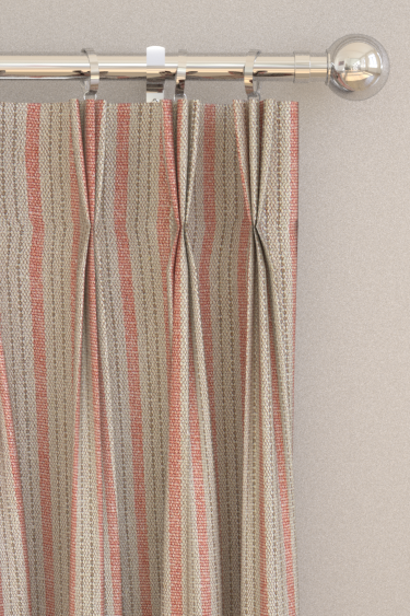 Tetbury Stripe Curtains - Rose - by Sanderson. Click for more details and a description.