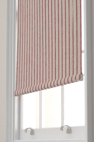 Tetbury Stripe Blind - Madder - by Sanderson. Click for more details and a description.