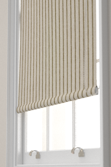 Tetbury Stripe Blind - Meadow Moss - by Sanderson. Click for more details and a description.