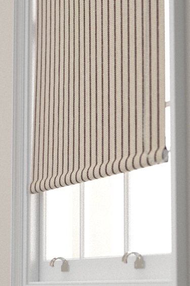 Tetbury Stripe Blind - Indian Oak - by Sanderson. Click for more details and a description.