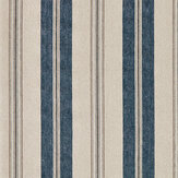 Highgrove Stripe Fabric - Jodhpur Blue - by Sanderson