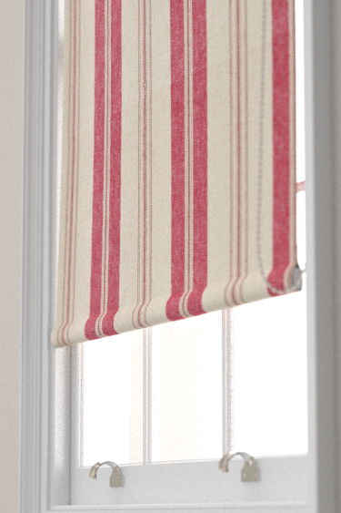Highgrove Stripe Blind - Madder - by Sanderson. Click for more details and a description.