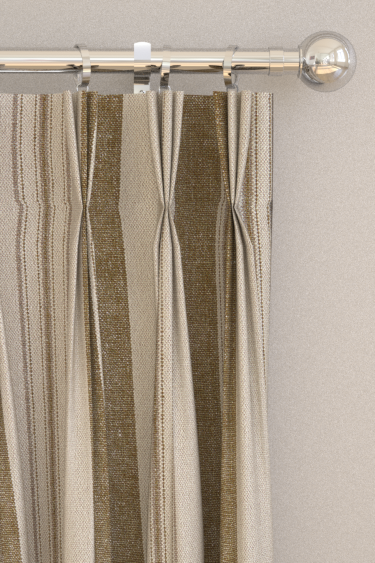 Highgrove Stripe Curtains - Meadow Moss - by Sanderson. Click for more details and a description.