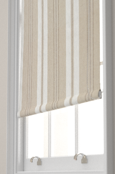 Highgrove Stripe Blind - Gritstone - by Sanderson. Click for more details and a description.