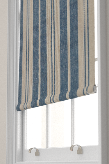 Amberley Stripe Blind - Jodhpur Blue - by Sanderson. Click for more details and a description.